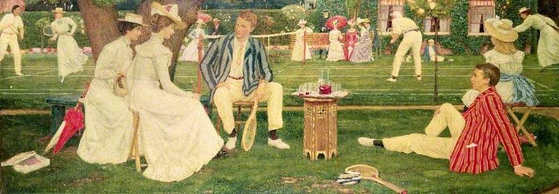 Gere, Charles March; The Tennis Party; Cheltenham Art Gallery &amp; Museum; http://www.artuk.org/artworks/the-tennis-party-61804
