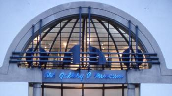 In 1991, the Friends commissioned a metal grille (at the cost of £15,345) made of rods and flat sheets designed and made by Alan Evans for the front entrance of the museum in 1989, when a new extension was built. The piece references work by Ernest Gimson: a squirrel on the inner face of the grille relates to fire dogs by Gimson, and there are also acorn shaped bronze nuts locking the grille together. 